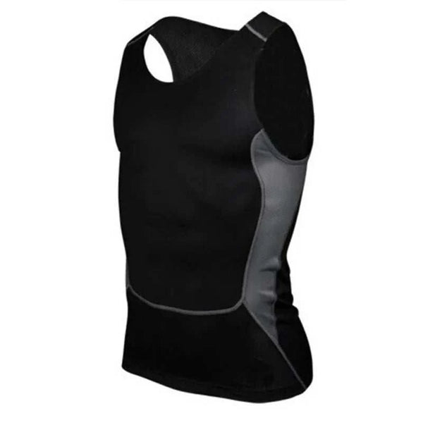 Mens Tight Fitness Sports Gym Vest