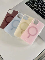 Macaron Fancy Frosted Apple Niche Style Magnetic Suction Shell