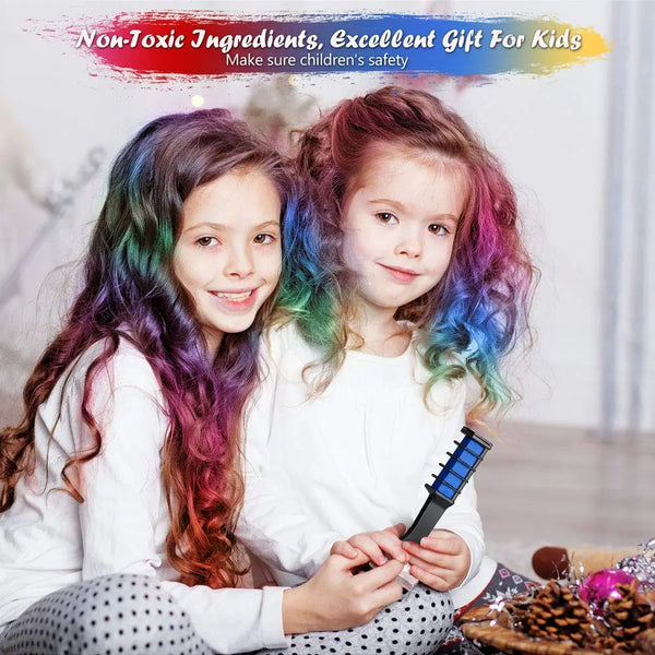 Kids Colorful Matte Hair Dye Comb