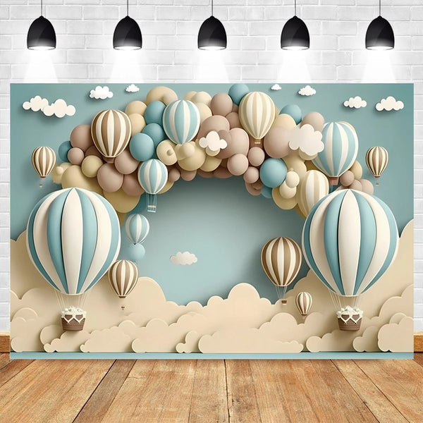 3D Air Balloon Cloud Smash Background