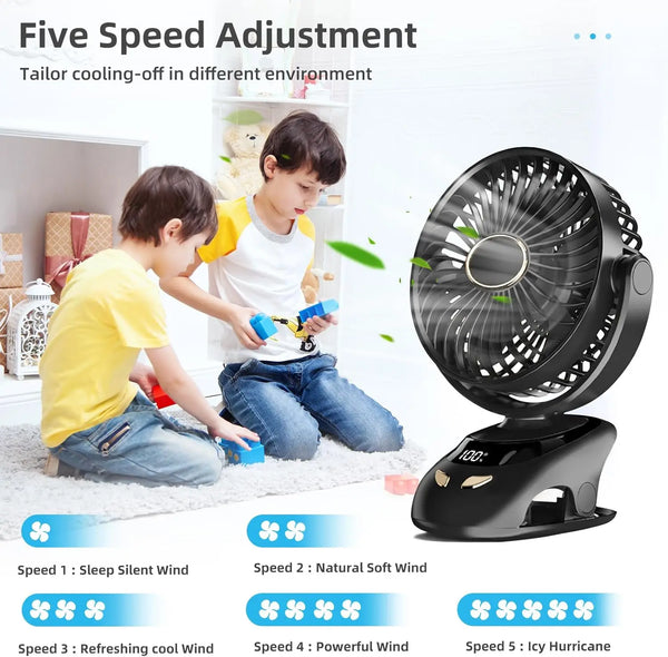 Small Desk Clip USB Personal Fan