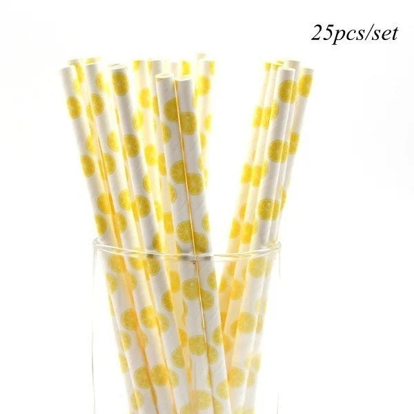 Lemon Themed Disposable Tableware