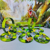 Magic Climbing electric dinosaur car Track Railway Toy For Kid