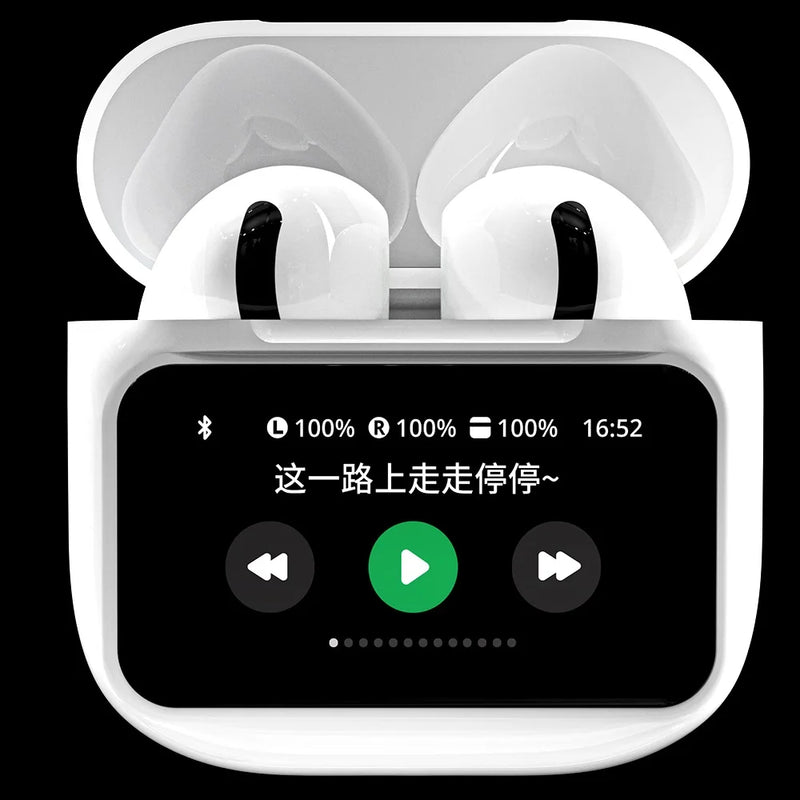 TWS Wireless Earbuds With LCD Touch  Screen