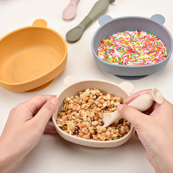 Baby Silicone Feeding Bowl