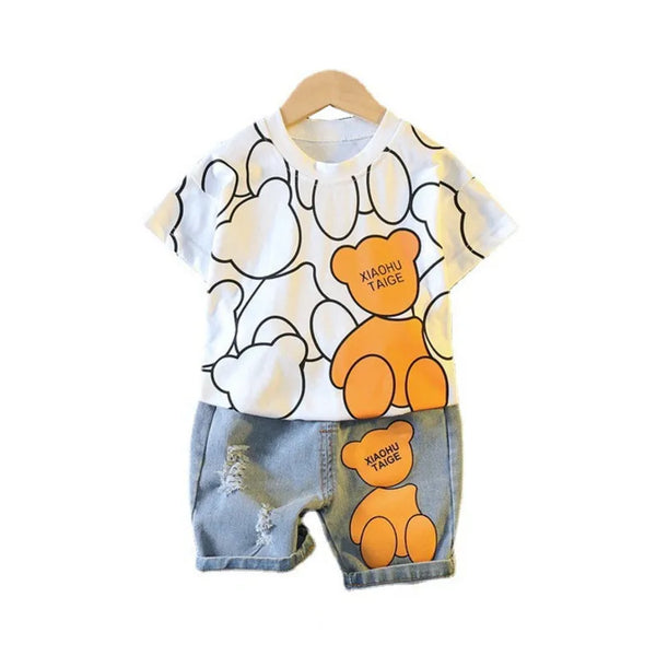 Boys Fashion Cartoon T-Shirt Sets