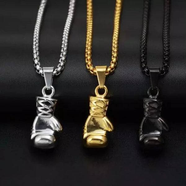 Boxing Gloves Pendant Necklace