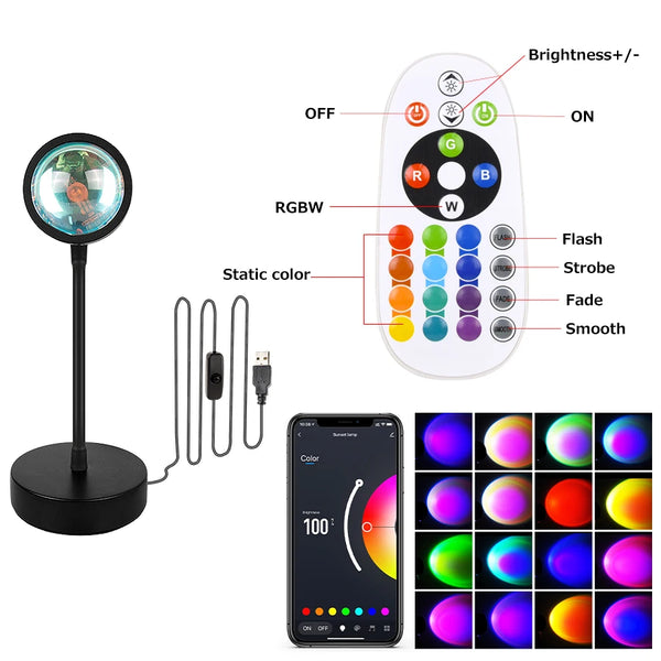 Smart Sunset Projector Night Light