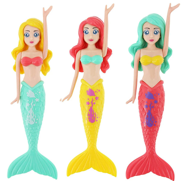 Summer Underwater Diving Mermaids Set