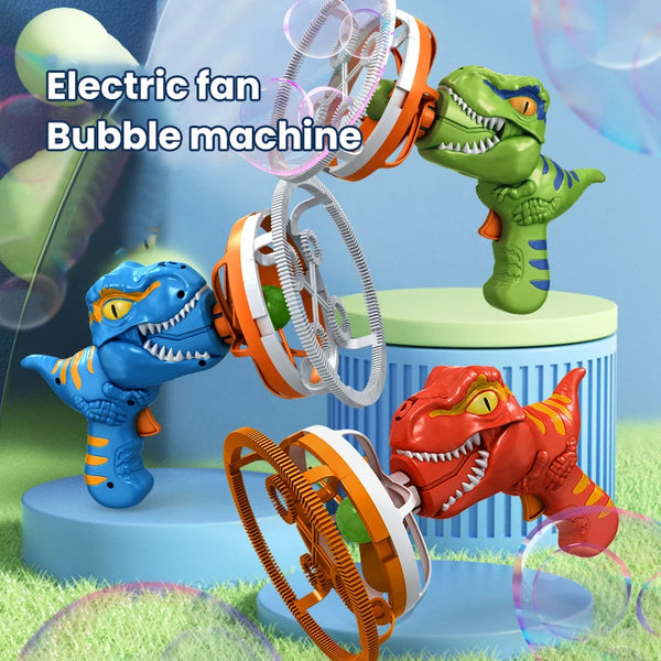 Electric Dinosaur Bubble Gun