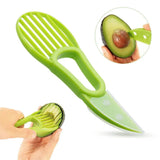 Plastic 3 In 1 Avocado Slicer