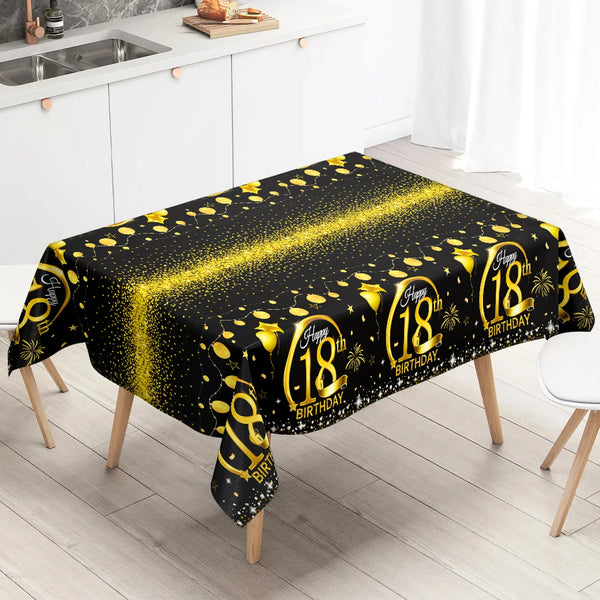 Waterproof Birthday Disposable Tablecloth