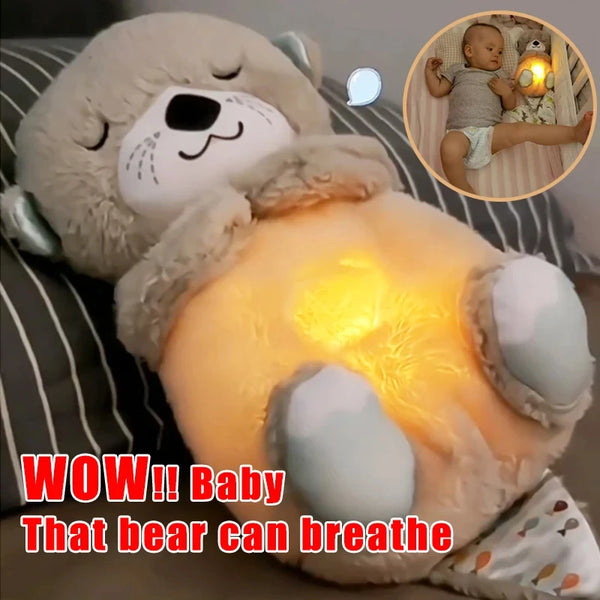 Breathing Bear Baby Soothing Otter Plush Doll