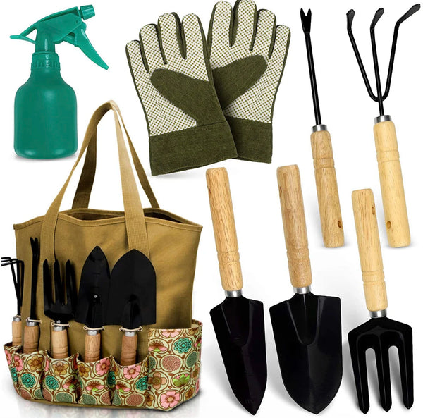 Wood handle Mowing Garden Tool set