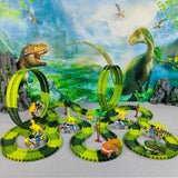 Magic Climbing electric dinosaur car Track Railway Toy For Kid