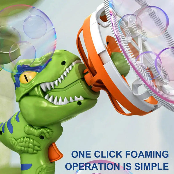 Electric Dinosaur Bubble Gun