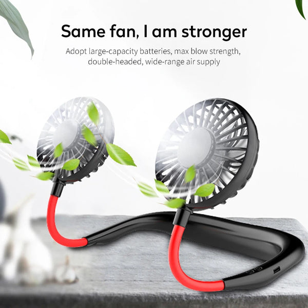 Leafless Mini Hanging Neck Fans