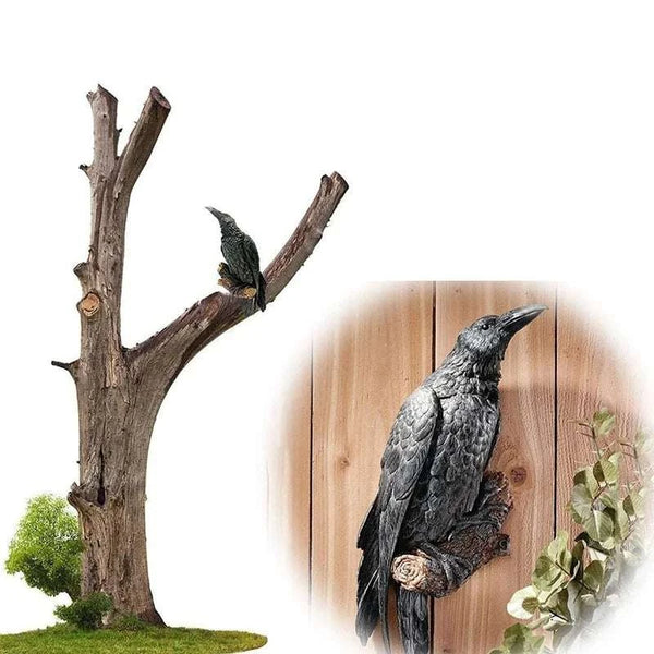 Outdoor Bird Crow Sculpture